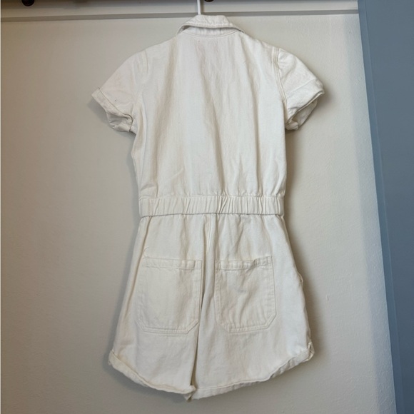 Show Me Your MuMu White Denim Cannon Romper- XSmall - Picture 10 of 11